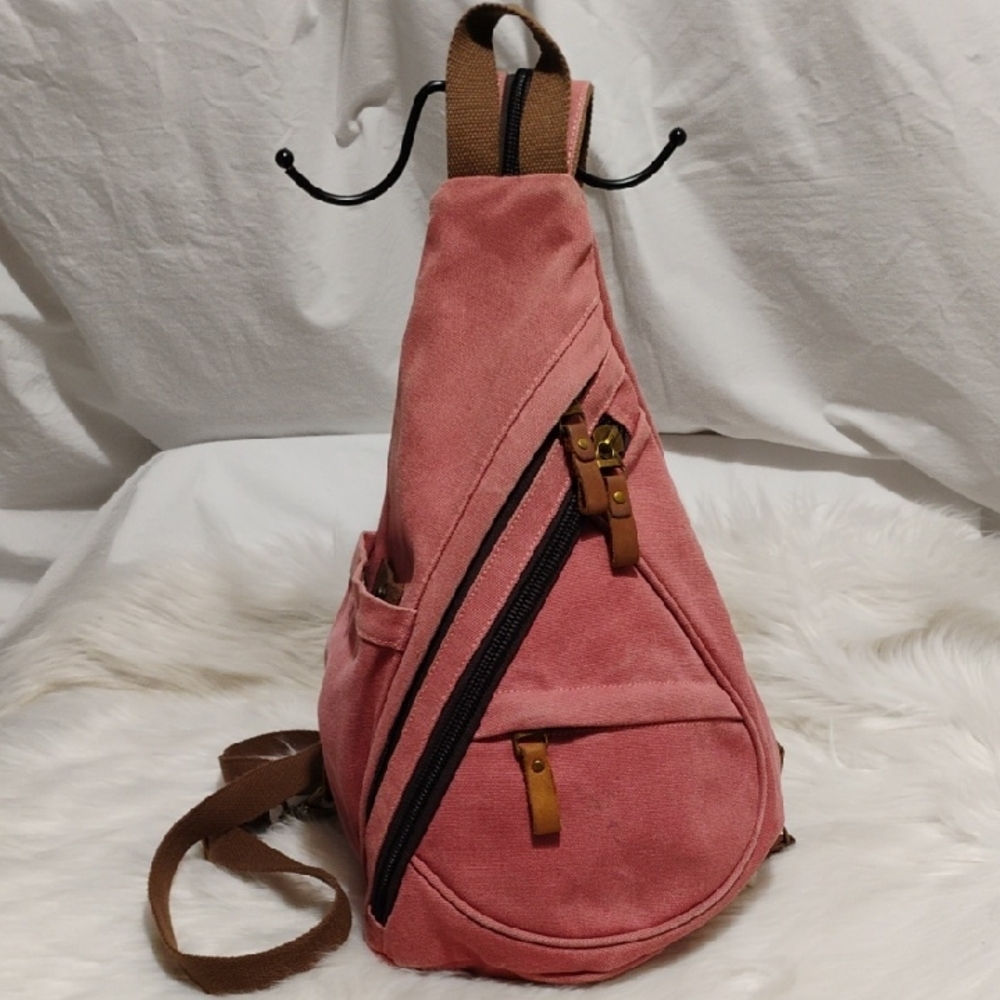 KL928 Denim Canvas Sling Bag Unisex Hardly Used